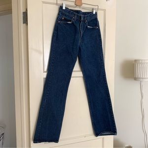 Vintage 1980s Levis 517 size 28 x 32 Orange Tab Drk Wsh Made USA